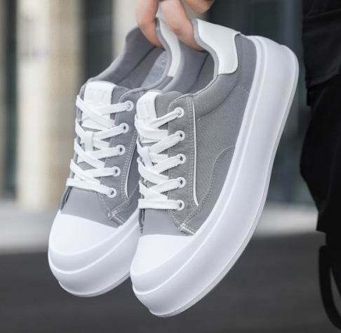 Close-up view of the durable rubber outsole and textured grip on men's skate shoes.